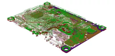 Ansys Sherlock에서 확인한 PCB 레이아웃 형상 모델