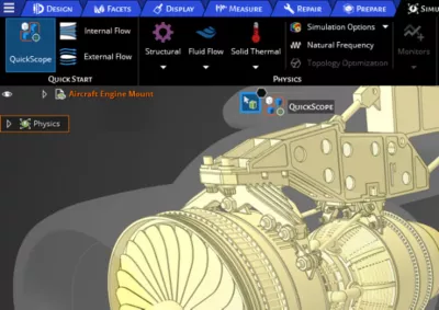Ansys Discovery 2021 R1의 시뮬레이션 설정 생산성 개선 기능