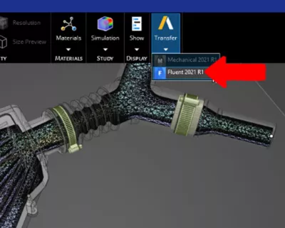 Ansys Discovery에서 Ansys Mechanical로 직접 전송해 복잡한 물리 거동을 시뮬레이션하는 기능
