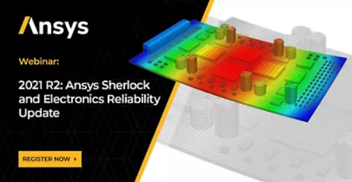 Ansys Sherlock 2021 R2 업데이트에서 PCB 열 해석과 전자기기 신뢰성 시뮬레이션을 설명하는 이미지