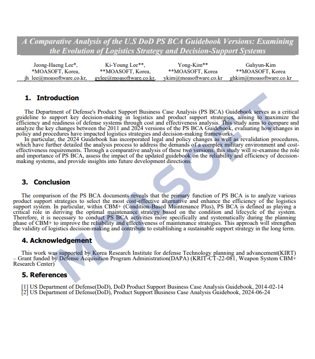 A Comparative Analysis of the U.S DoD PS BCA Guidebook Versions: Examiningthe Evolution of Logistics Strategy and Decision-Support Systems