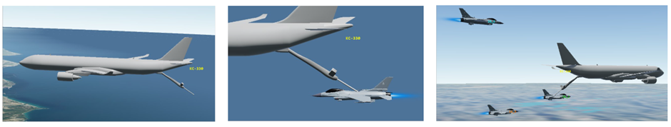 KC-330 공중급유 임무에 참여하는 KF-16 전투기