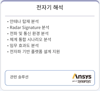 EW Suite 전파 영향성 및 항공 플랫폼 전자기 해석