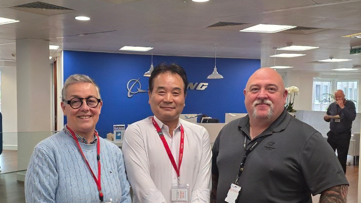 S3000L SC33 회의에서 Co-Chairman Elisabeth NEYROLLES(유럽), Jeff Benner(미국)와 함께