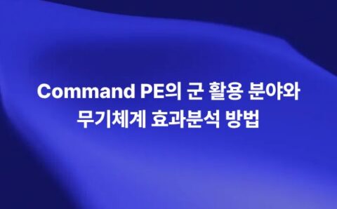 Command PE의 군 활용 분야와 무기체계 효과분석 방법