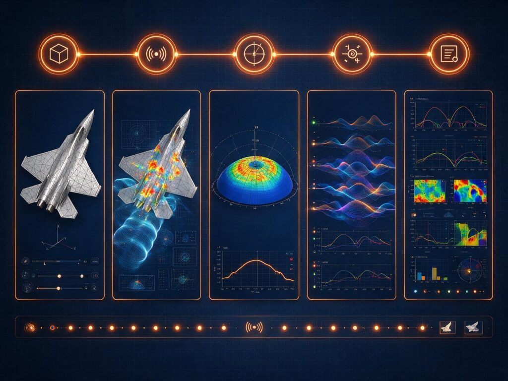 SpaceClaim HFSS WIPL-D 기반 RCS 분석 프로세스