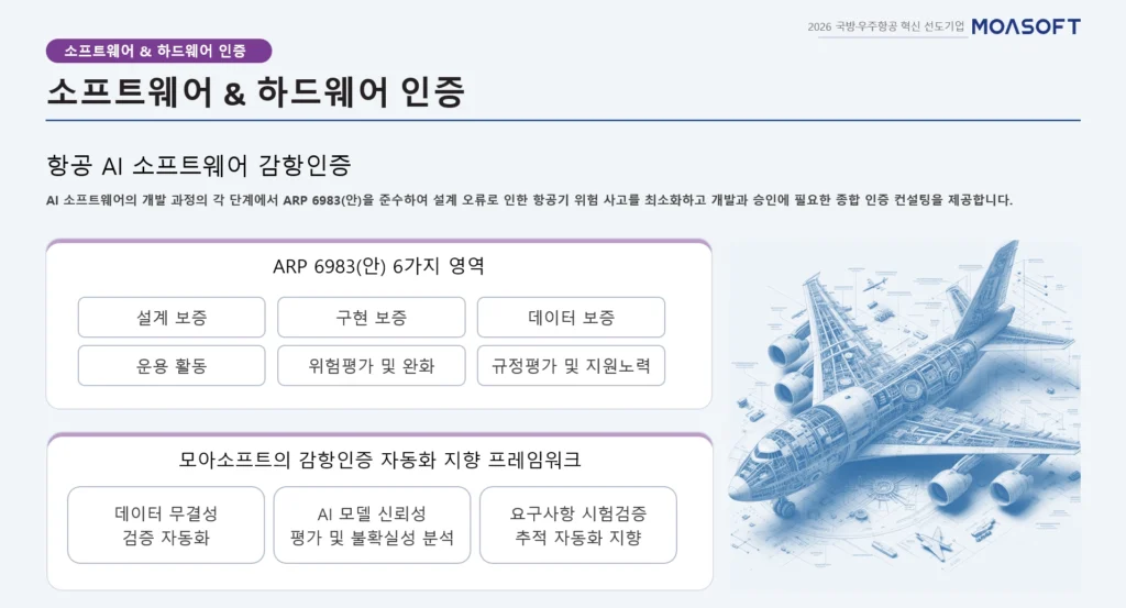 ARP 6983 기반 AI 항공 소프트웨어 감항인증 프레임워크