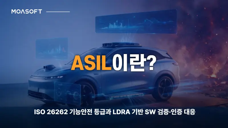 자동차 기능 안전 등급 ASIL이란 무엇인지 설명하는 이미지