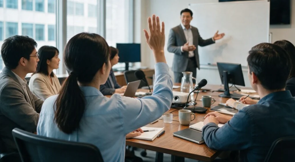 방산 소프트웨어 엔지니어가 듀얼 모니터로 요구사항 추적성과 변경 이력 매핑 데이터를 검토하는 모습